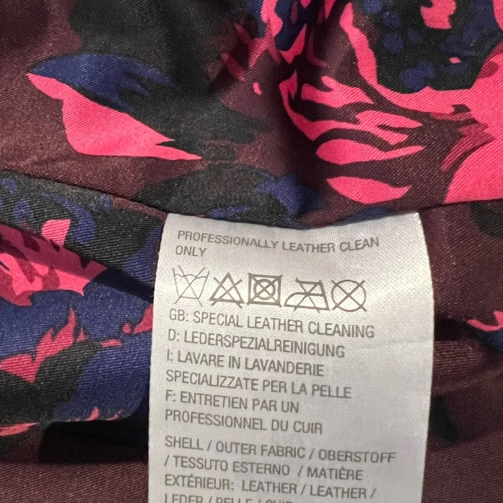 Isaac Mizrahi Black Suede Leather Motto Jacket